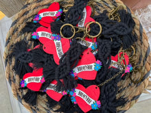 Load image into Gallery viewer, Hand Painted Mom Keychain